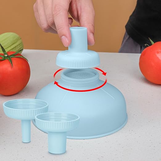 Wide Mouth Kitchen Funnel, Food Grade Plastic Cooking Canning Funnel - Image 9