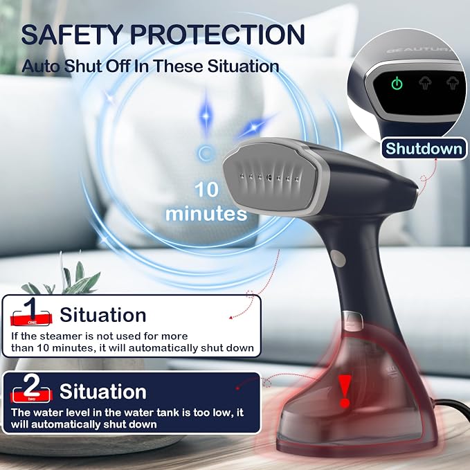 BEAUTURAL Handheld Garment Steamer - Image 7