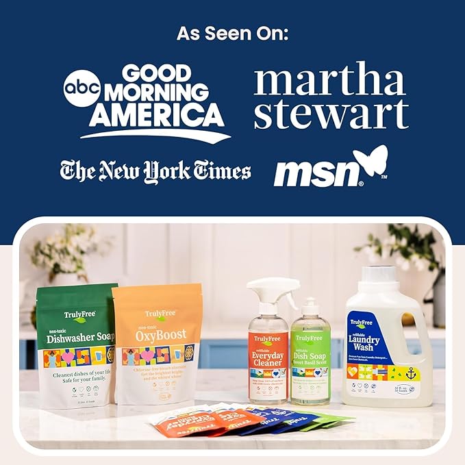 Truly Free Dishwasher Detergent Powder | Natural Dish Detergent, Dishwasher - Image 7