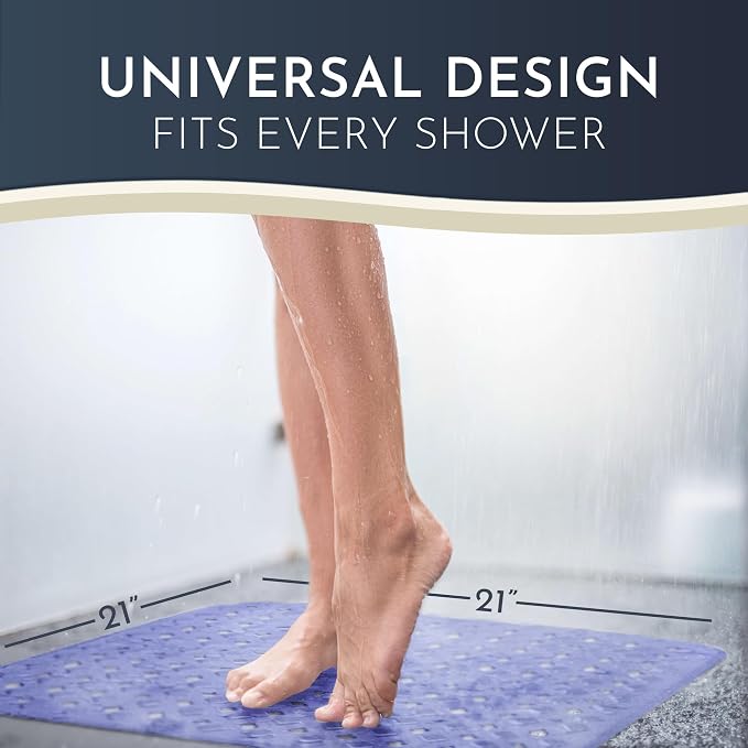 Homerella Anti Slip Shower Mat | Anti Mold Non Slip Bathtub Mat - Image 3