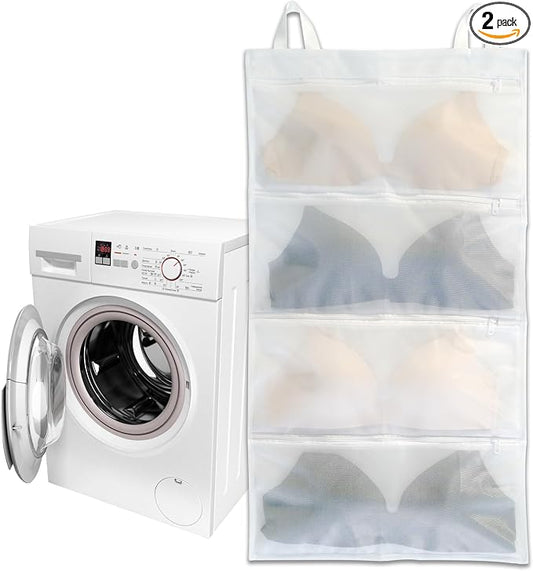 Bra laundry bags for washing machine, Holds 4 D-F cups sizes, Storage and by Yisiziyo