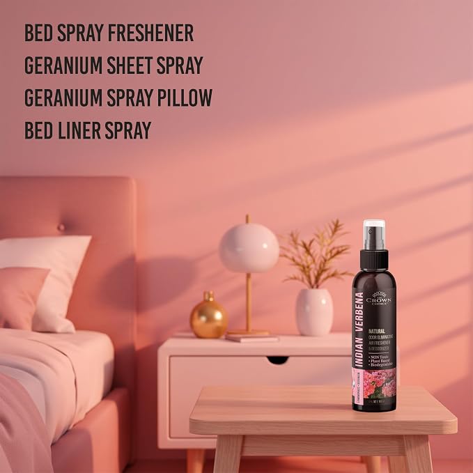Natural Air Freshener Spray—Geranium & Lemongrass Odor Eliminator—Non-Toxic - Image 8