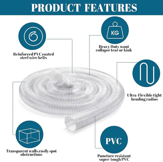 4 Inches 30 ft PVC Dust Collection Hose - Image 2