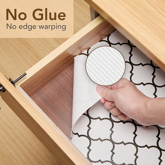 Glotoch Shelf Liner for Kitchen Cabinets Non Slip, 17.5" x 30FT Drawer Liner - Image 2