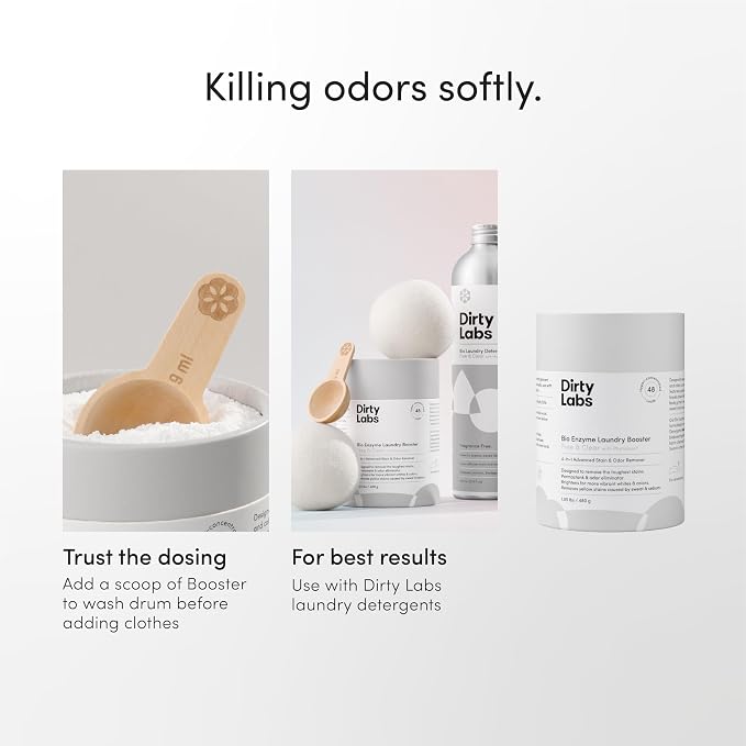 Dirty Labs | Scent Free | Bio Enzyme Laundry Booster | 48 Loads | Hyper - Image 7