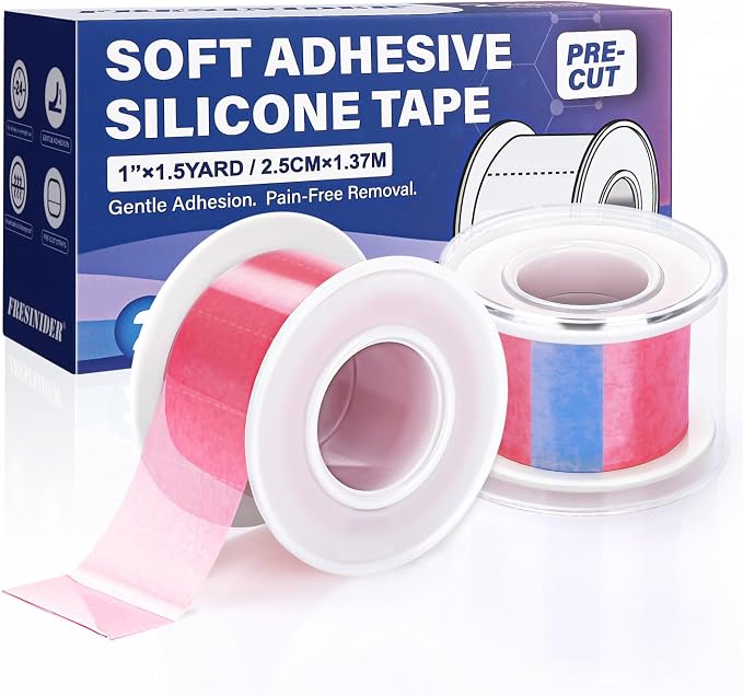 FRESINIDER Silicone Tape 1" x 1.5 Yard Pink 2 Rolls by FRESINIDER