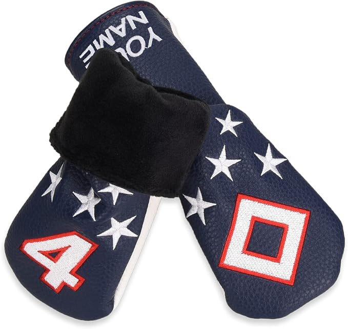 Blue and White Stars Hybrid Iron Head Covers - Image 6