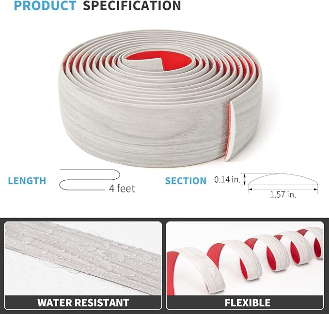 Art3d Self Adhesive Vinyl Floor Transition Strip, Laminate Floor Strip Floor - Image 5