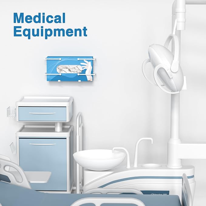 Glove Box Dispenser Wall Mount: White Holder Organizer - Image 4