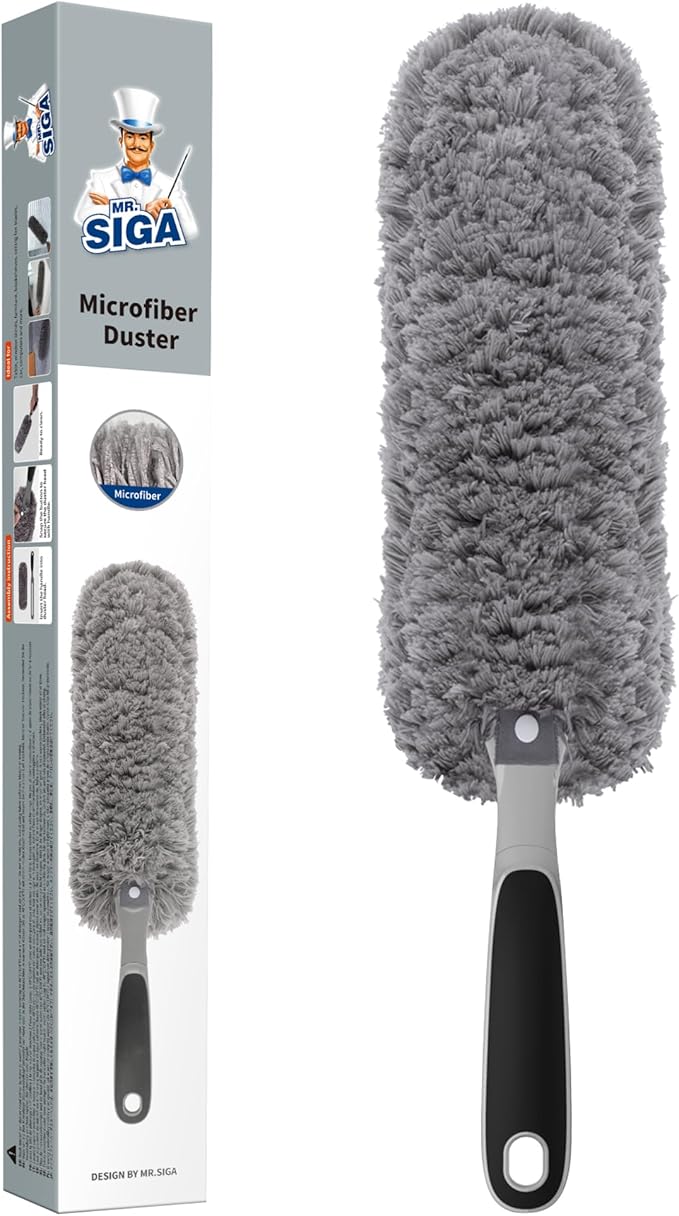 MR.SIGA Lint Free Microfiber Duster, Washable Duster by MRSIGA