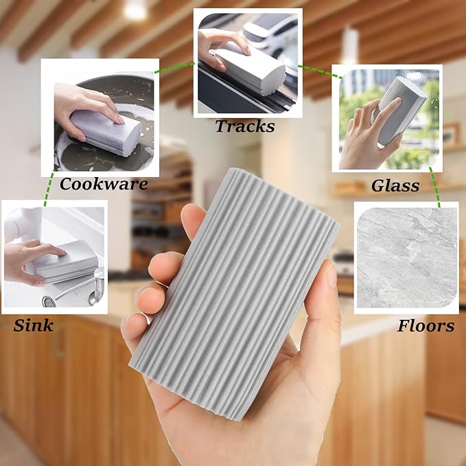 6 Pack Damp Clean Duster Sponge, Dusting Sponge Duster - Image 5