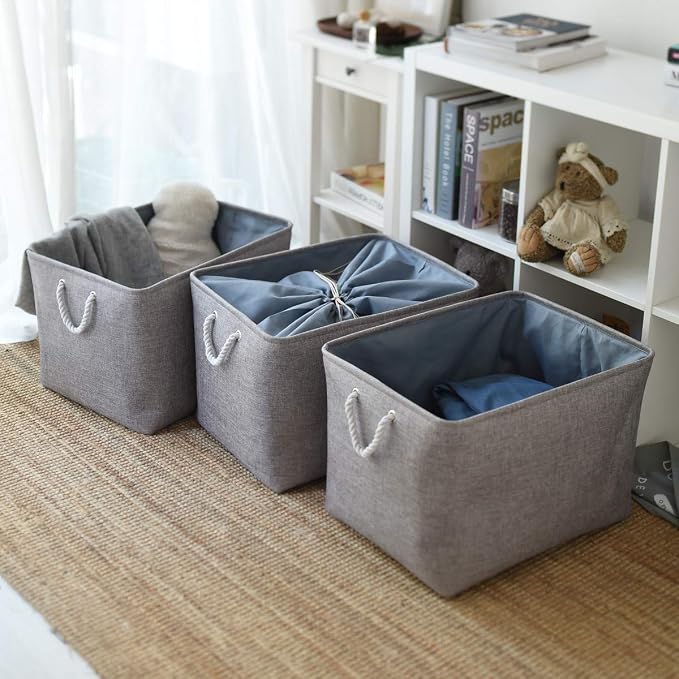 TheWarmHome Storage Baskets for Organizing, Sturdy Fabric Storage Basket - Image 5