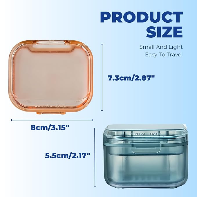 Retainer Case Denture Bath Case, Retainer Cleaner Case - Image 3
