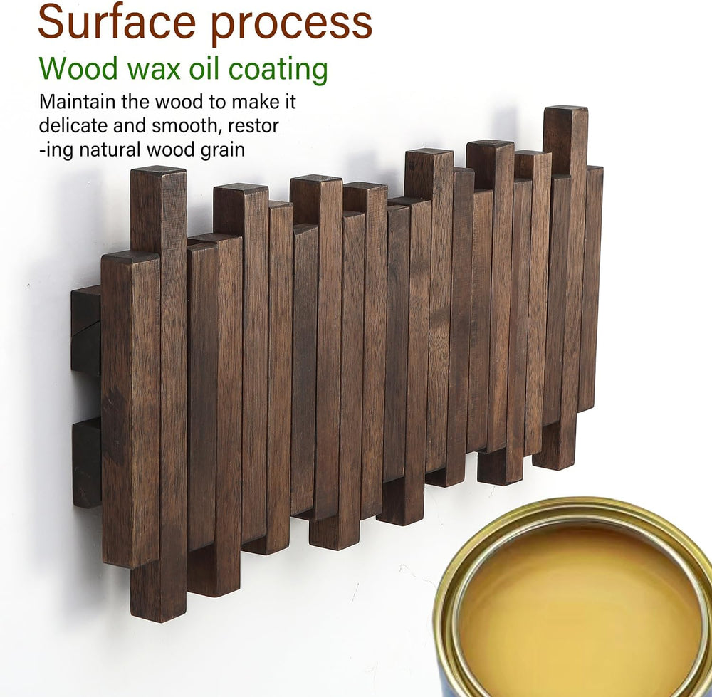 Wall Mounted Piano Coat Rack| Coat Rack Wall Mount| Flip Down Hook Rack 5 Hoo...