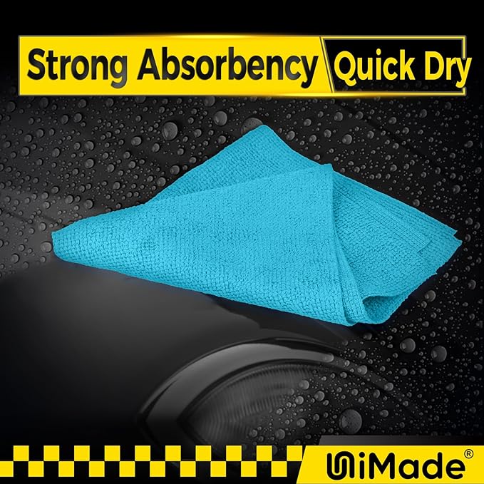 Microfiber Cleaning Cloth, 100PK Commercial Grade Work Rags Microfiber Towels - Image 5