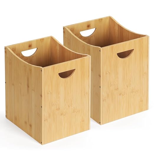 MOOACE Small Wastebaskets 2 Pack, 5 Gallon Trash Can by MOOACE