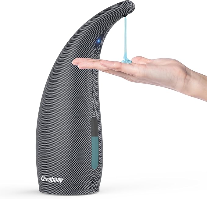 Adjustable Automatic Soap Dispenser Touchless, 4 Adjustable Levels Touchless by Greatmay