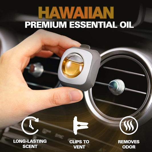 Air Jungles Hawaiian Scent Car Air Freshener Clip, 6 Vent Clips, 4 ml Each - Image 2