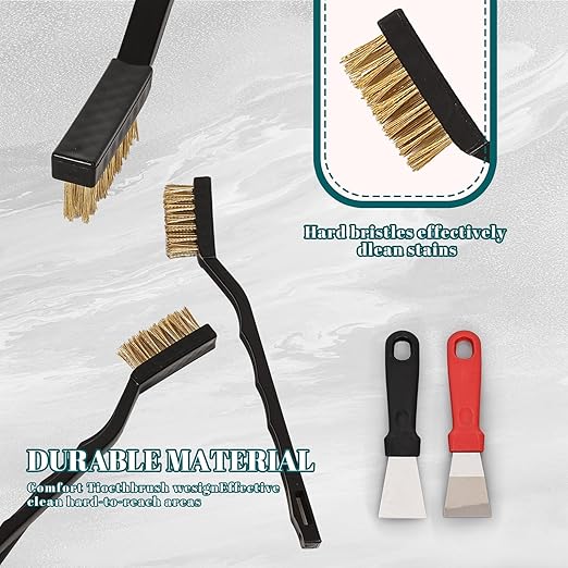 80 Pcs Mini Wire Brush Brass Brush Set, Curved Handle Masonry Brush Wire Brush - Image 7