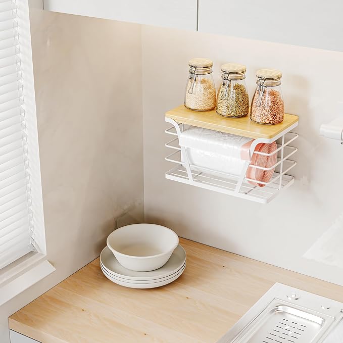 Small Grocery Bag Holder, Trash Bag Dispenser - Image 3