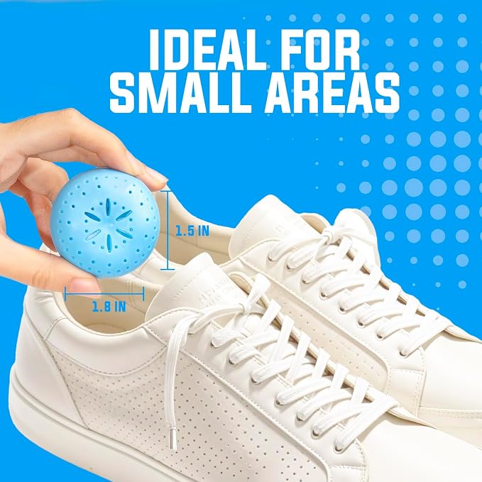 4 Pack Baking Soda Deodorizers, Fresh Scent Shoe Deodorizer Balls, Air Freshener - Image 4