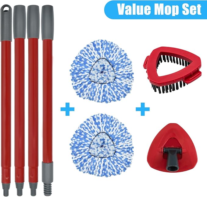 Mop Replace Head Mop Handle for O Cedar Mop, Mop Replacement for Ocedar Spin - Image 3