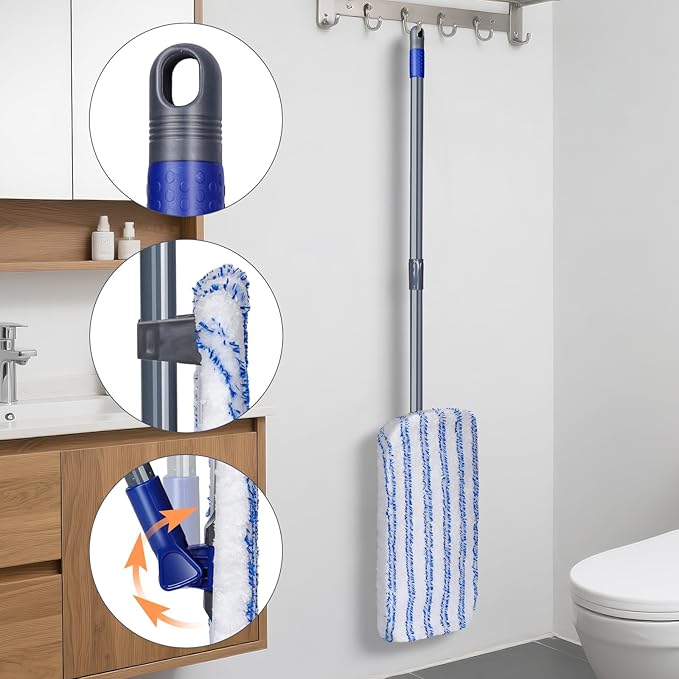 MASTERTOP Microfibre Flat Mop, Extended Wet Dry Large Floor Mop - Image 7