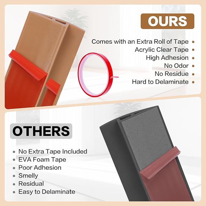 Floor Transition Strip Vinyl Door Threshold Ramp Self Adhesive Carpet Edging - Image 3