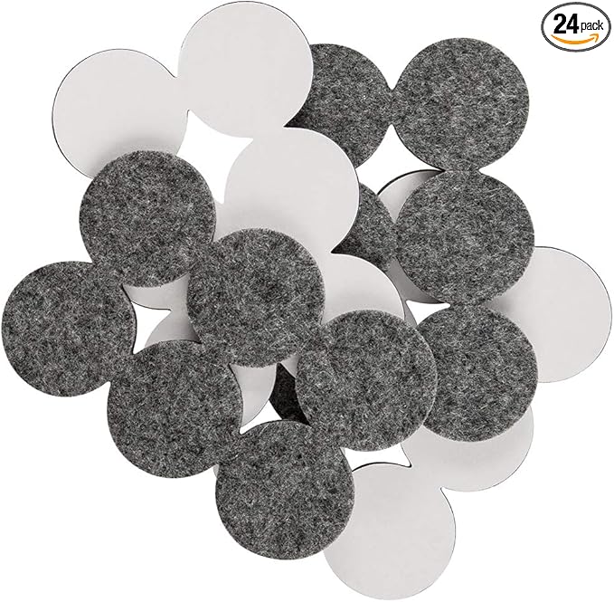SoftTouch 1 1/2" Round Heavy Duty Felt Furniture Pads by SOFTTOUCH
