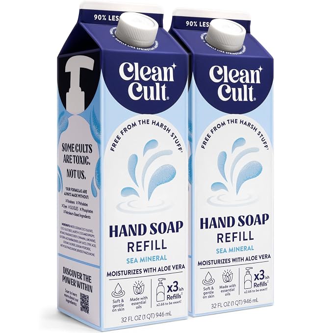 Cleancult - Liquid Hand Soap Refills - Sea Minerals - Gentle On Sensitive Skin by Cleancult