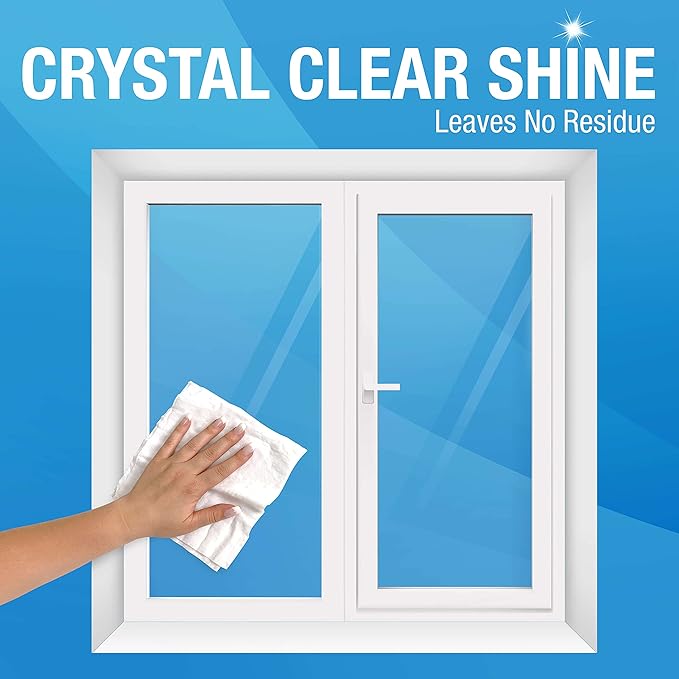 MiracleWipes for Glass, Disposable and Streak Free Cleaning Wipes for Mirrors - Image 2
