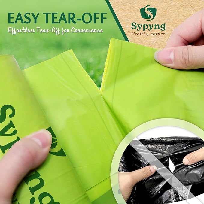 Compostable Trash Bags 6-8 Gallon – Heavy Duty, 1.1 Mil Thick, 100% - Image 6