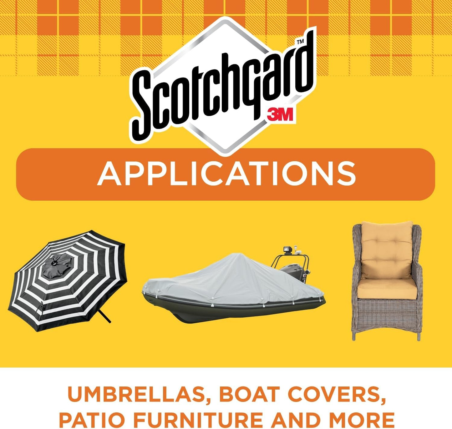Scotchgard Water & Sun Shield Outdoor Fabric Protector Spray, UV Protection and Water Protection for Patio Furniture, Upholstery & More – 10.5 oz Aerosol (3 Cans)