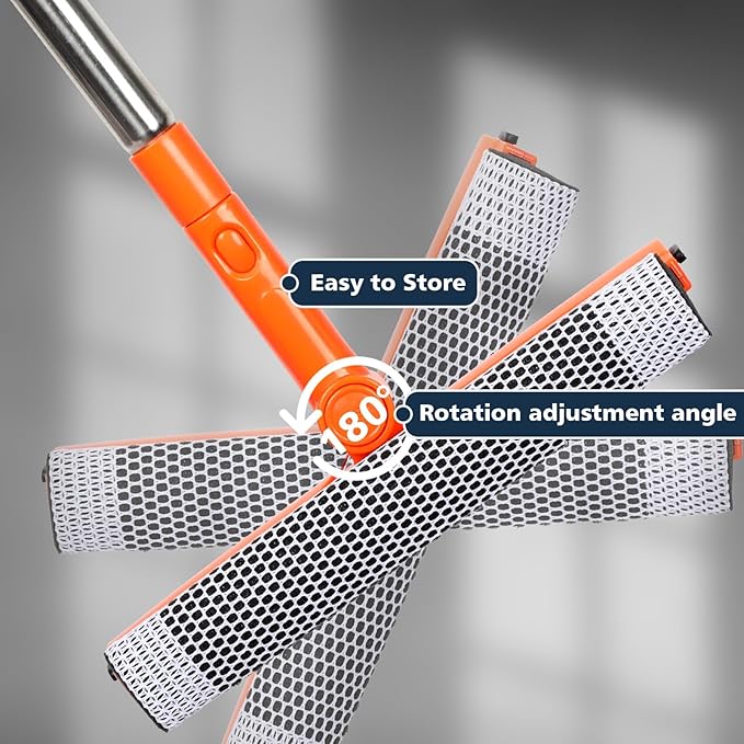 Professional Window Squeegee, 2 in 1 Squeegee Window Cleaner - Image 4