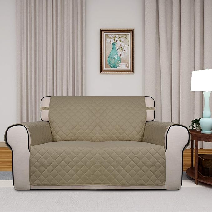 PureFit Reversible Quilted Sofa Cover, Water Resistant Medium Slipcover - Image 2