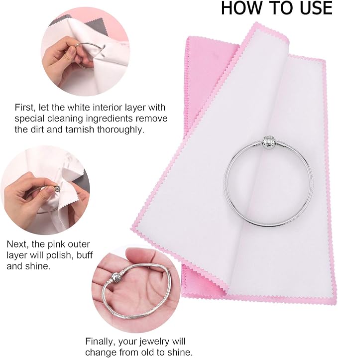 SEVENWELL Silver Polishing Cloth, Jewelry Cleaner Cloth - Image 5