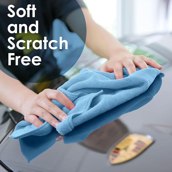 Avalon Towels Microfiber Cleaning Cloths Size 16" x 16", Highly Absorbent - Image 4