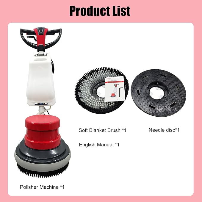 Floor Scrubber Buffer Heavy Duty Polisher Machine Polished Waxed Refurbished - Image 7