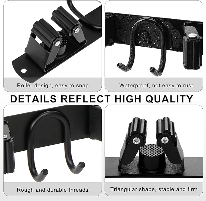 Mop Broom Holder Wall Mount - Image 5