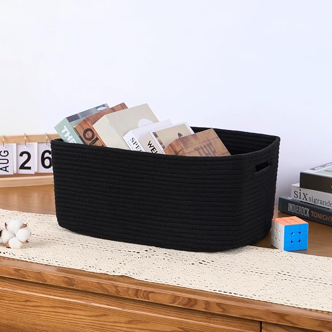 Large Storage Baskets for Organizing, Closet Shelf Baskets for Clothes Blanket - Image 5