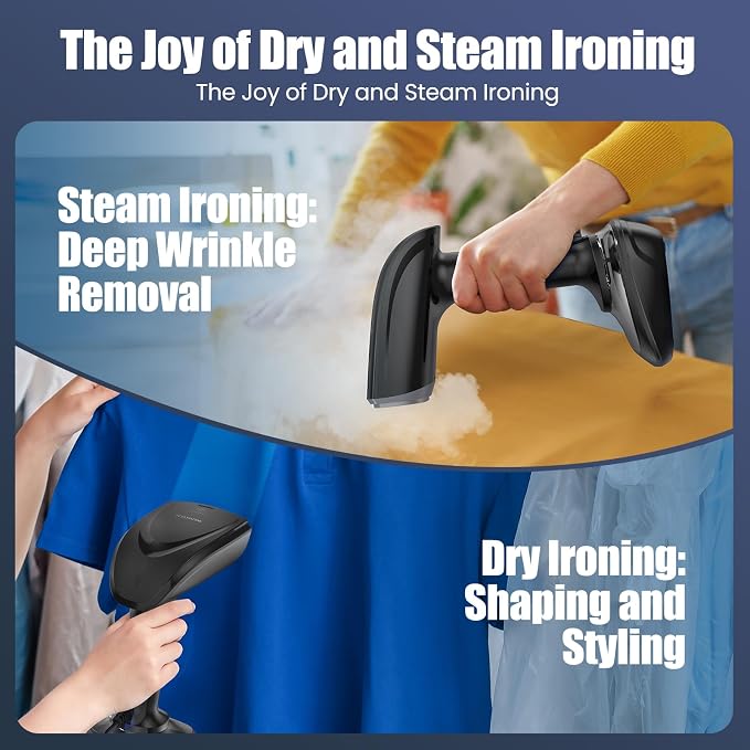Powerful Handheld Fabric Steamer - 1800W - Image 5