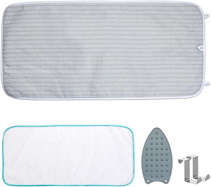 Seiritex Ironing Mat, Portable Ironing Pad 39.4 x 18.9 inch Table Top Iron by Seiritex