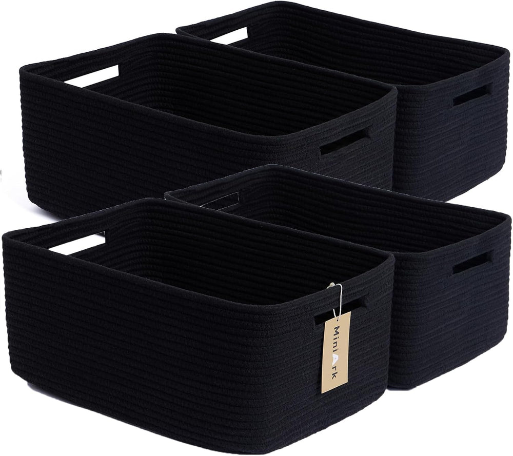 Large Storage Baskets for Organizing, Closet Shelf Baskets for Clothes Blanket