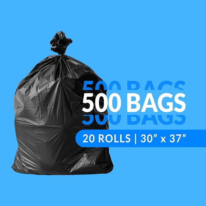 Reli. 16-25 Gallon Trash Bags | 500 Bags | Black | Home, Kitchen | Strong | - Image 2