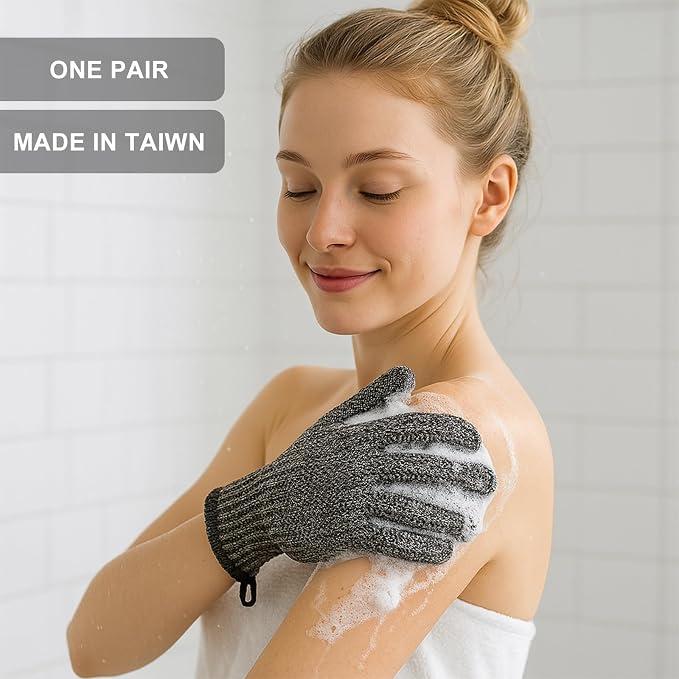 Exfoliating Gloves with Hanging Loop - Image 6