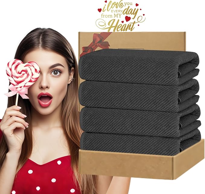 VOOVA & MOVAS Grey Bath Towels - Image 6