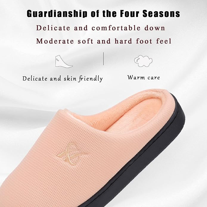 Memory Foam Slippers for Women's and Men's Casual House Shoes - Image 2