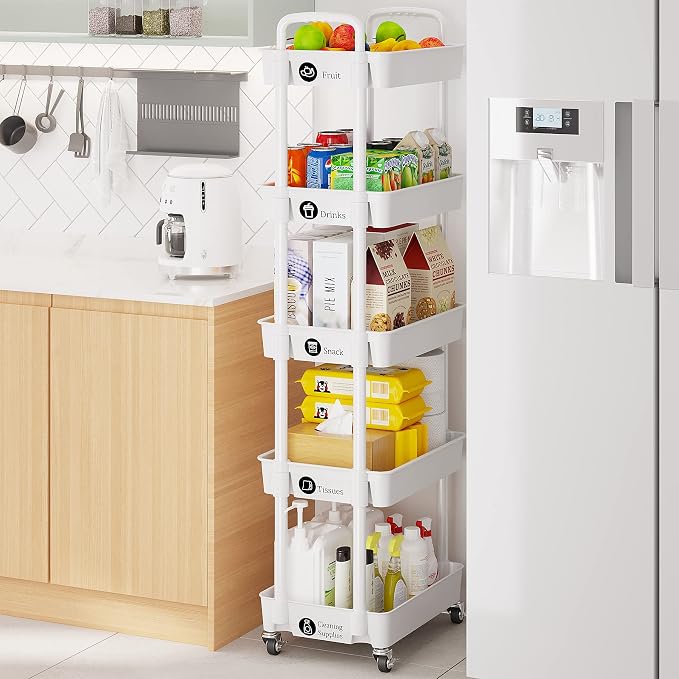 Laiensia 5-Tier Rolling Cart - Image 4