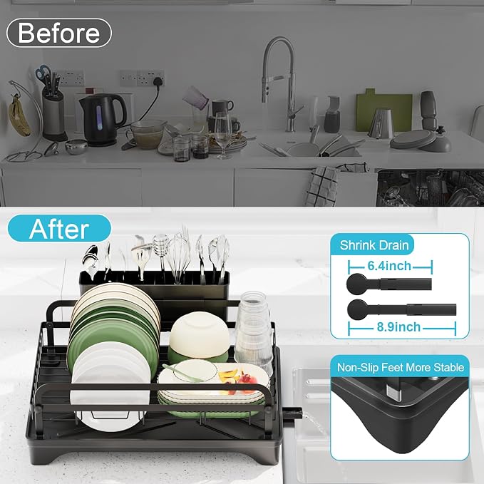 Dish Drying Rack for Kitchen Counter - Image 2