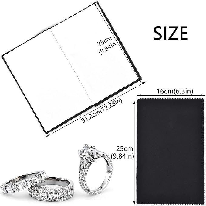 SEVENWELL Silver Polishing Cloth, Jewelry Cleaner Cloth - Image 4
